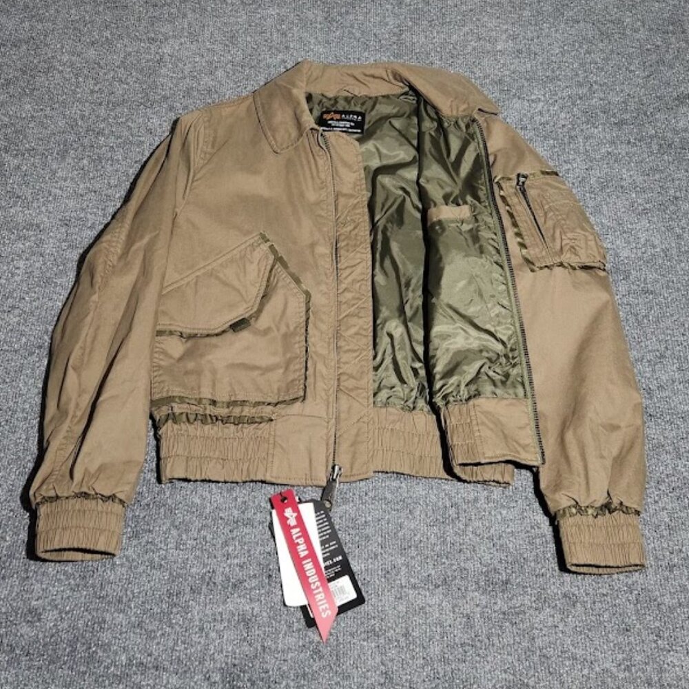 Alpha Industries Women's CWU 36/P Mod Bomber Jacket in size XS - Picture 2 of 4